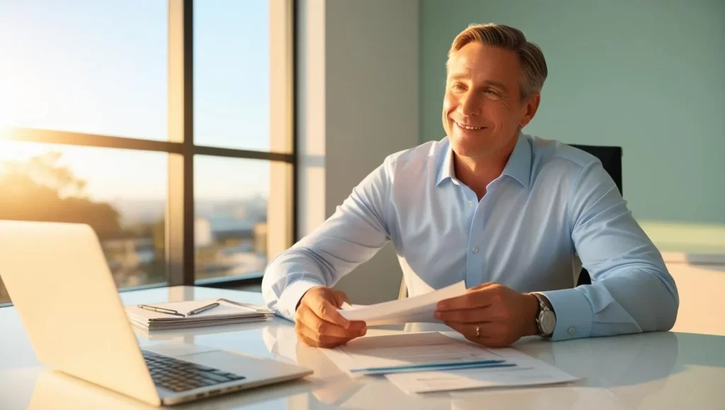 stress-free business owner that hired Easy Books TX to perfect his business bookkeeping